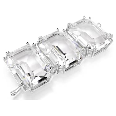 Lanț de alungire Millenia, Tăietură octogonală, Alb, Placat cu rodiu - Swarovski, 5720627