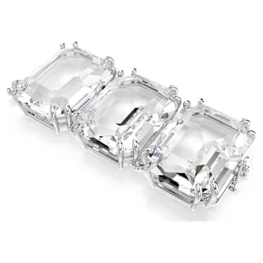Extension Millenia, Taille octogonale, Blanche, Métal rhodié - Swarovski, 5720627