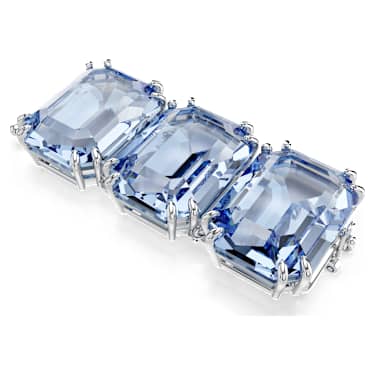 Millenia extender, Octagon cut, Blue, Rhodium plated - Swarovski, 5720628