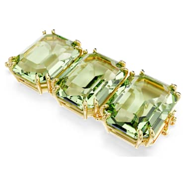 Millenia Verlängerungsstück, Oktagon-Schliff, Grün, 18K Goldbeschichtet - Swarovski, 5720630