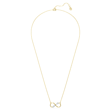 Eternity pendant, Lab-grown diamonds 0.35 ct tw, Mixed cuts, Infinity, 18K yellow gold - Swarovski, 5720704