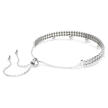 Zapestnica Ariana Grande x Swarovski, Kristalni biser, Okrogli rez, Bela, Prevleka iz rodija - Swarovski, 5720870
