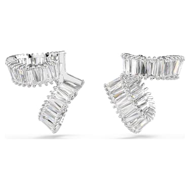 Ariana Grande x Swarovski Ohrspangen, Baguette-Schliff, Weiß, Rhodiniert - Swarovski, 5720872