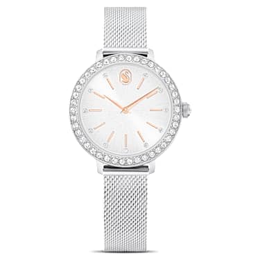 Certa watch, Metal bracelet, Silver tone, Stainless Steel - Swarovski, 5721557