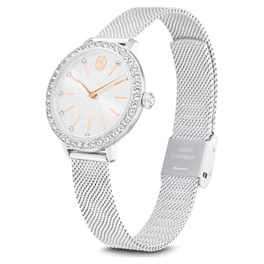 Certa watch, Metal bracelet, Silver tone, Stainless Steel - Swarovski, 5721557