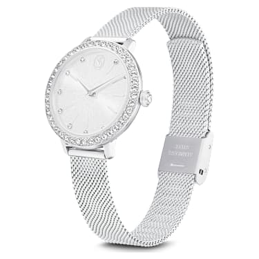 Certa watch, Metal bracelet, Silver tone, Stainless Steel - Swarovski, 5721557
