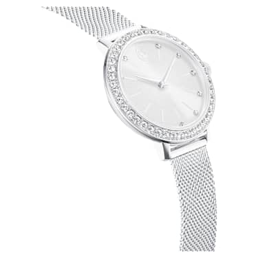 Certa watch, Metal bracelet, Silver tone, Stainless Steel - Swarovski, 5721557