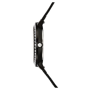 Certa watch, Metal bracelet, Black, Black finish - Swarovski, 5721560