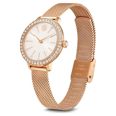 Certa watch, Metal bracelet, Rose gold tone, Rose gold-tone finish - Swarovski, 5721561