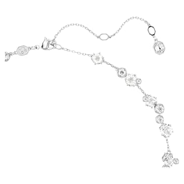 Verižica Constella, Okrogli rez, Bela, Prevleka iz rodija - Swarovski, 5722472
