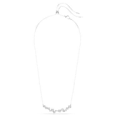 Collar Constella, Tallas mixtas, Blanco, Baño de rodio - Swarovski, 5722473