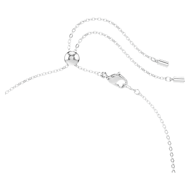 Constella necklace, Mixed cuts, White, Rhodium plated - Swarovski, 5722473