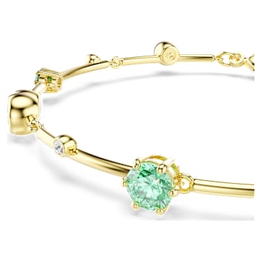 Constella 手链, 混合切割, 绿色, 金色饰面 - Swarovski, 5722478