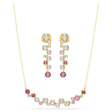 Constella set, Mixed cuts, Multicolored, Gold-tone plated - Swarovski, 5722542