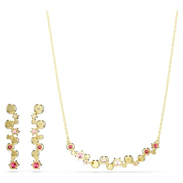 Constella set, Mixed cuts, Multicolored, Gold-tone plated - Swarovski, 5722542