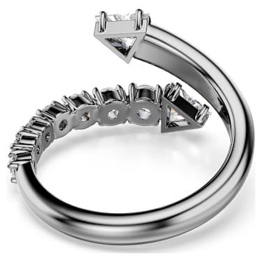 Sublima 오픈 링, 믹스 컷, 화이트, 루테늄 플래팅 - Swarovski, 5723190