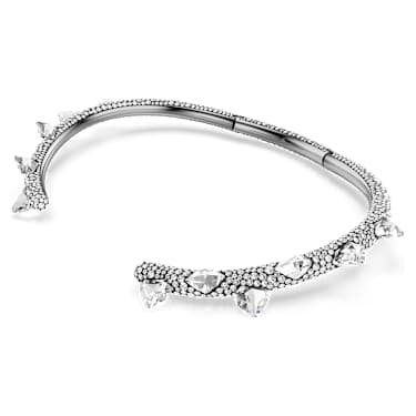 Sublima choker, White, Ruthenium plated - Swarovski, 5723286