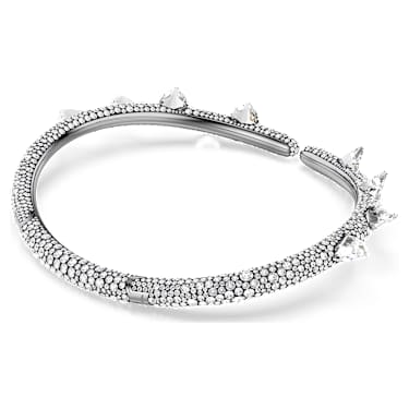 Sublima choker, White, Ruthenium plated - Swarovski, 5723286