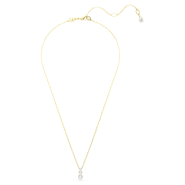 Stilla Attract ペンダント, ラウンドカット, ホワイト, ゴールドトーン・プレーティング - Swarovski, 5723298
