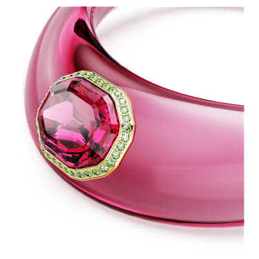 Girocollo Dulcis, Taglio ottagonale, Pavé, Rosa, Placcato color oro - Swarovski, 5723509