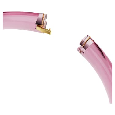 Obojkový náhrdelník Dulcis, Osmihranný výbrus, Pavé, Růžová, Povrchová úprava z 18k zlata - Swarovski, 5723509