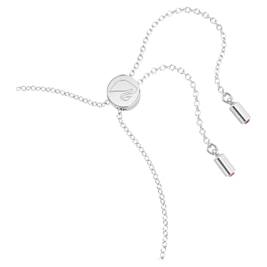 Lifelong Bow ブレスレット, リボン, ピンク, ロジウム・プレーティング | Swarovski