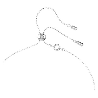 Attract Y 네크리스, 라운드 컷, 핑크, 로듐 플래팅 - Swarovski, 5723570