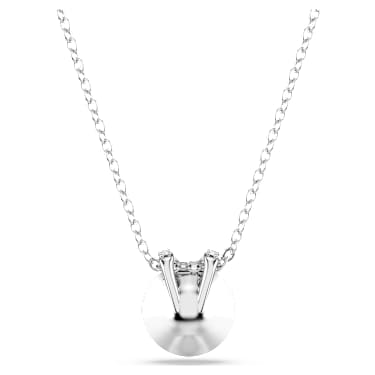 Pendentif Bella V, Taille ronde, Vert, Métal rhodié - Swarovski, 5724285