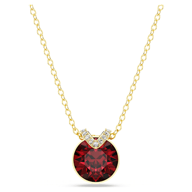Swarovski red necklace set shop