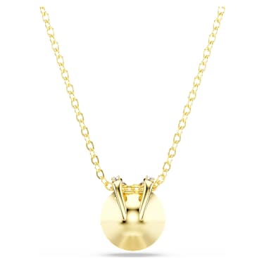 Pandantiv Bella V, Tăietură rotundă, Roșu, Placat cu auriu - Swarovski, 5724287
