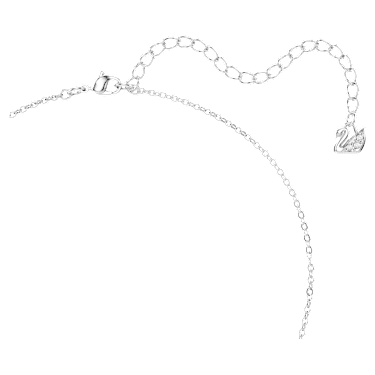 Bella V 鏈墜, 圓形切割, 粉紅色, 鍍白金色 - Swarovski, 5724289