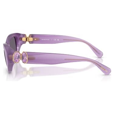 Gafas de sol, Talla cojín, Moradas - Swarovski, 5724503