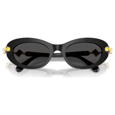 Sunglasses, Oval shape, Black - Swarovski, 5724507