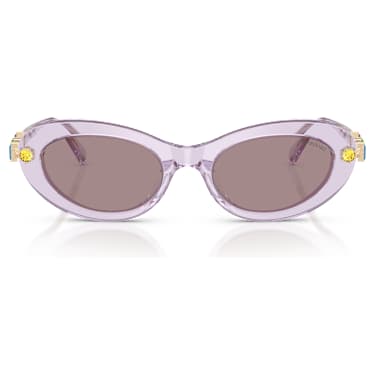 Sunglasses, Oval shape, Purple - Swarovski, 5724508