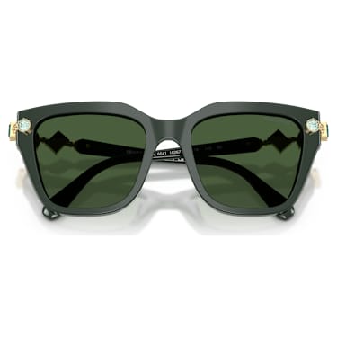 太陽眼鏡, 方形, 綠色 - Swarovski, 5724509