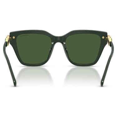 太陽眼鏡, 方形, 綠色 - Swarovski, 5724509
