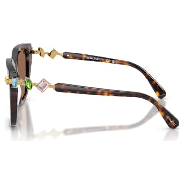 Gafas de sol, Forma cuadrada, Marrones - Swarovski, 5724510