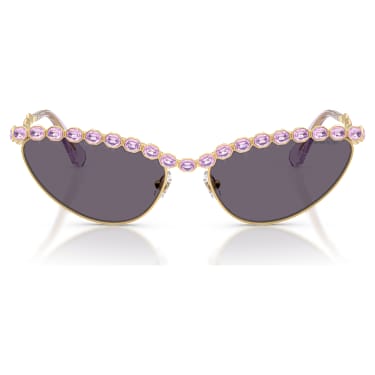 Gafas de sol, Forma de ojo de gato, Moradas - Swarovski, 5724513