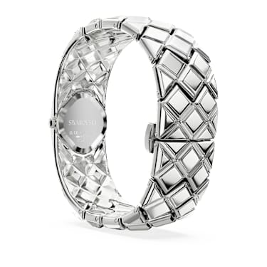 Curiosa Bangle watch, Crystal bracelet, Silver tone, Stainless steel - Swarovski, 5724515