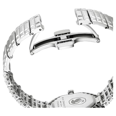 Matrix Octagon 手錶, 長方形切割, 金屬手鏈, 銀色, 不銹鋼 - Swarovski, 5724516