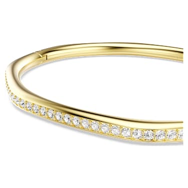 Dextera バングル, オクタゴンシェイプ, ラウンドカット, ホワイト, ゴールドトーン・プレーティング - Swarovski, 5724582