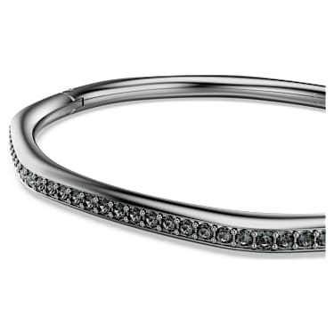 Obročasta zapestnica Dextera, Osemkotna oblikac, Okrogli rez, Bela, Prevleka iz rutenija - Swarovski, 5724604