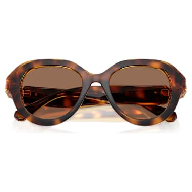 Sunglasses, Round shape, Brown - Swarovski, 5724613