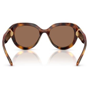 Sonnenbrille, Runde Form, Braun - Swarovski, 5724613