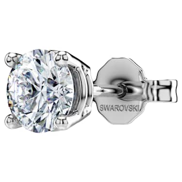 Pecková náušnice Eternity, Laboratorně pěstované diamanty 0,5 ct tw, Samostatný, Kulatý tvar, 18K bílé zlato - Swarovski, 5725107