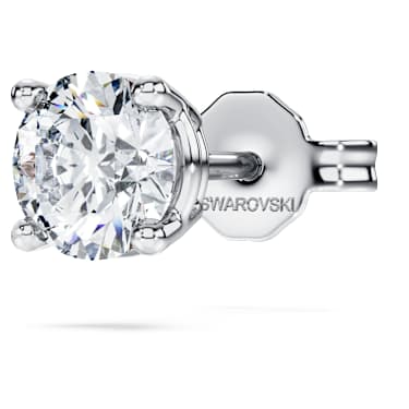 Eternity 스터드 이어링, 랩 그로운 다이아몬드 0.5ct tw, 싱글, 라운드 쉐입, 18K 화이트 골드 - Swarovski, 5725107