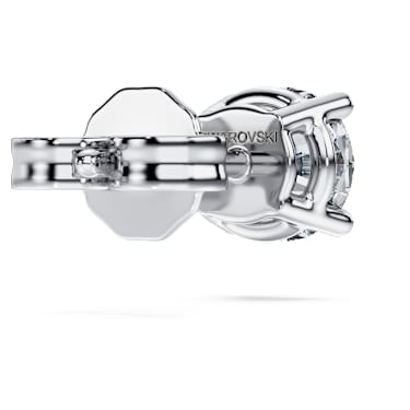 Pecková náušnice Eternity, Laboratorně pěstované diamanty 0,5 ct tw, Samostatný, Kulatý tvar, 18K bílé zlato - Swarovski, 5725107