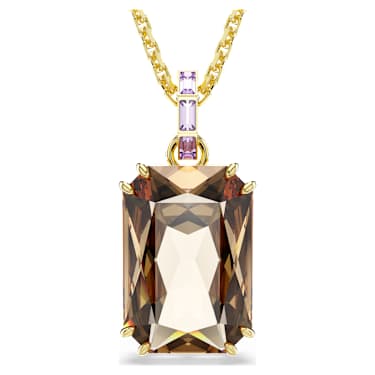 Millenia 链坠, 八角形切割, 焦糖色, 镀金色调 - Swarovski, 5725752