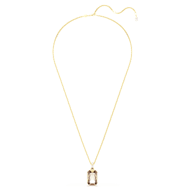 Millenia pendant, Octagon cut, Caramel, Gold-tone plated - Swarovski, 5725752