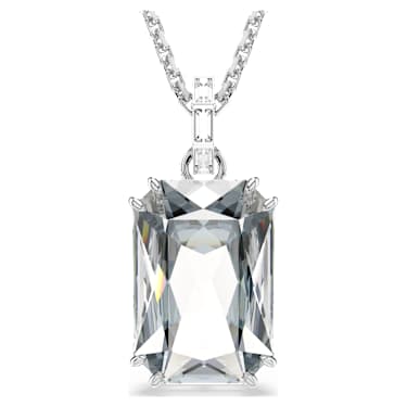 Millenia Anhänger, Oktagon-Schliff, Weiß, Rhodiniert - Swarovski, 5725768